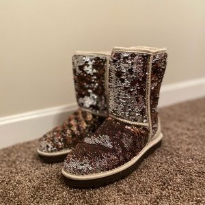 UGG Champagne Sequin Classic Boot